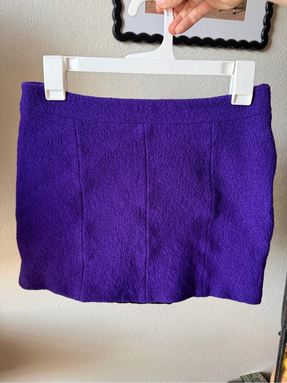 Golden Goose Vibrant Purple Textured Mini Skirt